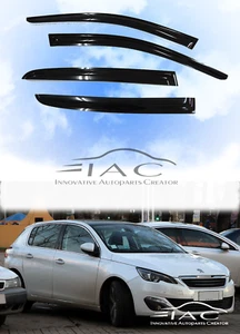 For Peugeot 308 T9 Hatchback 2013-2021 Window Visor Vent Sun Shade Rain Guard - Picture 1 of 6