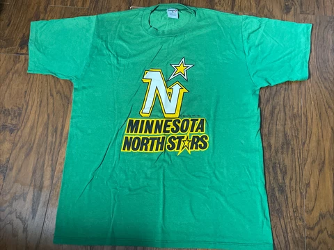 Vintage 1989 NHL Minnesota North Stars T-Shirt Sz XL Cover