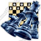 Chess Knight King Queen Castle Board Game Car Bumper Vinyl Sticker Decal 4.6"