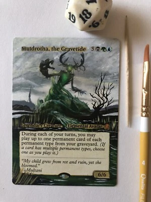 New Art .:)MTG ALTERED Muldrotha The Gravetide - Image 1 of 4