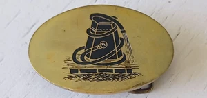 Vintage Antique Brass Fire Hydrant Belt Buckle Waterplug Hose Firefighter Safety - Picture 1 of 3