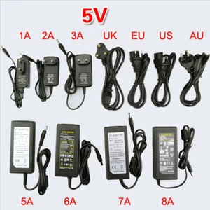 AC110 /220V Power Supply Adapter Transformer LED Strip 2A 3A 5A 8A DC 5V 12V 24V - Picture 1 of 8