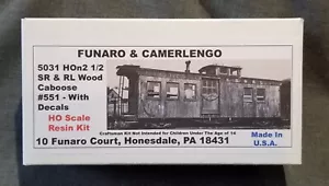 Funaro F&C 5031 HOn30 SR&RL Sandy River Rangeley LAKES Narrow Gauge CABOOSE SRRL - Picture 1 of 19