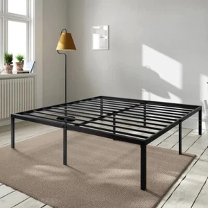 King Size Heavy Duty Metal Bed Frame Cama King Base Bedroom Under Storage 18" - Picture 1 of 6