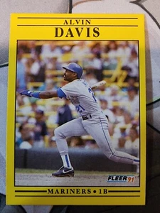1991 Fleer Alvin Davis Baseball Cards #449 NM - Picture 1 of 2