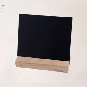 Bacheca Messaggi in Legno Insegna Gesso Piccola Lavagna Mini Lavagna con Supporto - Foto 1 di 11