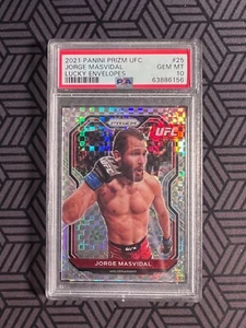 Jorge Masvidal 2021 Panini Prizm UFC Lucky Envelopes Prizm 8/8 #25 PSA 10 - Bild 1 von 2