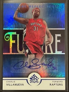 2005-06 Upper Deck NBA Reflections Charlie Villanueva Future Auto /50 Rookie RC - Picture 1 of 3