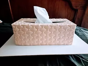 Cremeweiß Keramik Tissue Box Halter 11,25" x 5,5" x 4" - Bild 1 von 5