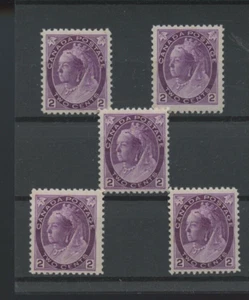 π #76 Numeral issue 1898 VF MNH Cat$240 PICK ANY ONE ITEM ONLY Canada mint - Picture 1 of 1