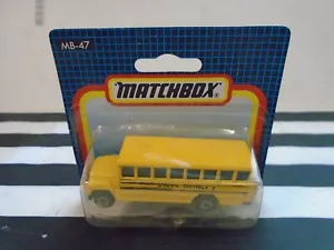 MATCHBOX SUPERFAST 1-75 MB47 AMERICAN SCHOOL BUS FACTORY SEALED NEW! NOS! - Picture 1 of 1