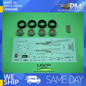 USCP 24T022 1/24 Nissan Skyline GTR R33 F&F Wheels and decal Resin kit - Picture 1 of 9