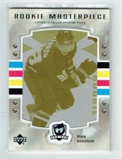 06-07 UD Upper Deck The Cup Ryan Shannon  1/1  Printing Plate  Rookie