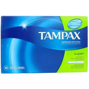 Tampax spülbar Super Tampons10 ct, Box - Bild 1 von 9