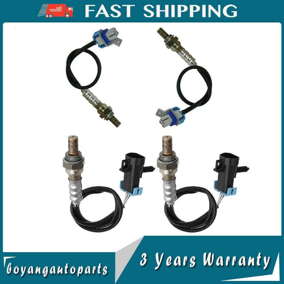 4pcs Up+Down Oxygen Sensor For 2012-2015 Chevrolet Silverado 2500 3500 6.0L V8 - Imagem 1 de 4