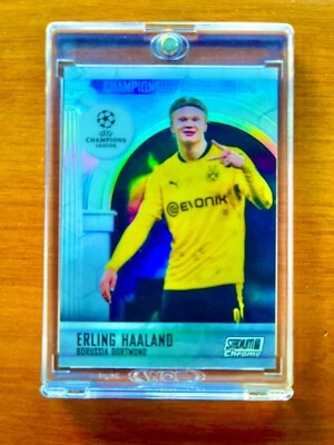 Erling Haaland RARE ROOKIE REFRACTOR STADIUM CLUB CHROME INVESTMENT CARD MINT - Image 1 of 4