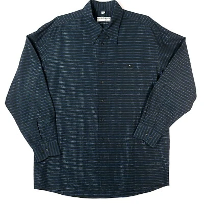 Camisa tejida de manga larga azul para hombre Georg Roth años 90 hecha en Alemania Foto 1 de 4