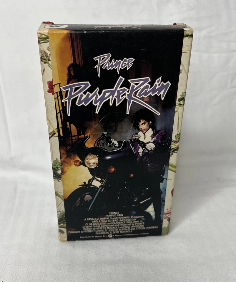Purple Rain VHS Prince Warner 1st Edition 1984 Pop Rock Music  Foto 1 de 4