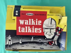 Vintage 1953 REMCO 2-Way Space Theme Walkie-Talkie Set! VERY COOL! - Picture 1 of 11
