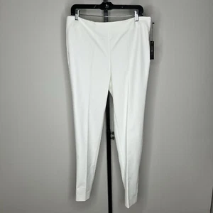Vince Camuto Damenhose Größe 10 elfenbeinweiß Falten seitlicher Reißverschluss neu mit Etikett " - Bild 1 von 8