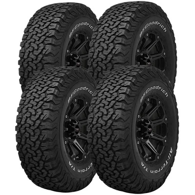 (QTY 4) LT285/60R18 BFG All-Terrain T/A KO2 118/115S LRD White Letter Tires — 第 1/4 张图片