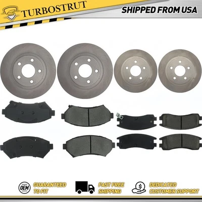 Front & Rear OE Brake Rotors Brake Pads Kit for 2003-2005 Buick Park Avenue 3.8L - Image 1 of 2