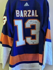 Mathew Barzal Signed Authentic Islanders Jersey INS 2018 Calder Auto Fanatics - Picture 1 of 2