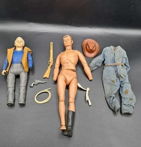 VINTAGE 1973 Lone Ranger Bonanza Ben Cartwright Action Figure Lot Spares A7 - Picture 1 of 9