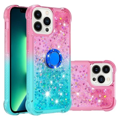 Quicksand Case Ring Holder Glitter Liquid Shockproof Cover Hot For Various Phone - Image 1 of 4