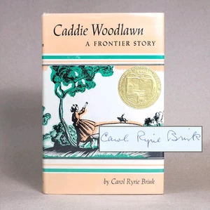 SIGNED Caddie Woodlawn by Carol Ryrie Brink 1935 Hardcover Dust Jacket Very Good - Bild 1 von 15