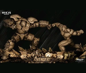 Diorama Marvel Hulk vs Hulkbuster impreso en 3D escala 1:16 - Imagen 1 de 4