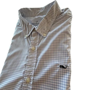Camisa de rendimiento Vineyard Vines para hombre talla XXL azul ventana manga larga - Imagen 1 de 7