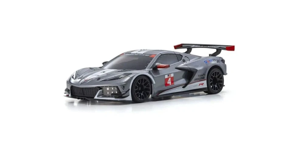 Kyosho MZP244GMW ASC MR04W-MM CHEVROLET CORVETTE Mini-Z Auto Body Gunmetal/White