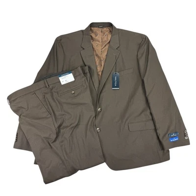 Nautica Mens 2-Piece Modern Fit Active Stretch Suit Brown 54R 49W - Image 1 of 4
