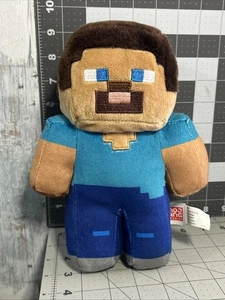 Minecraft Steve Plush 9" Stuffed Animal Character Mojang Jinx Mattel Movie Guy - Picture 1 of 3