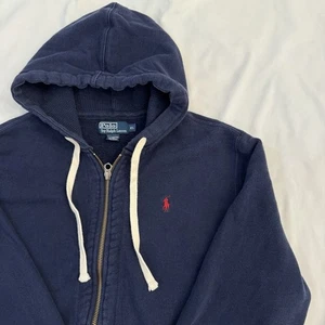 POLO by RALPH LAUREN Jungen Langarm Hoodie dunkelblau Full Zip Gr. XL - Bild 1 von 14