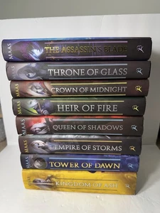 A Throne of Glass Complete Collection 8 Book Set by Sarah J Maas (Hardcover) - Picture 1 of 24
