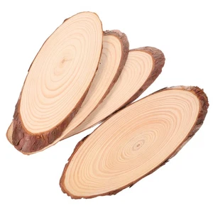  4 PIEZAS Redondas de Madera Cortada Navidad Recortes Sin Acabar Artesanías para Maestro - Imagen 1 de 19