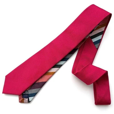 Corbata Paul Smith Corbata estrecha Lisa Sólida Roja Foto 1 de 4