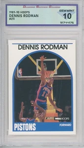 Aros de la NBA 1989-90 Dennis Rodman #211💎DSG 10 gemas como nuevo - Imagen 1 de 2