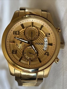 Guess Iconic goldfarbene Herrenuhr U0075G5 gebraucht neue Batterie " - Bild 1 von 8