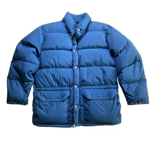 The North Face Puffer Jacket Blue Down Fill Hooded Made in USA MEN SIZE XXL - Picture 1 of 8