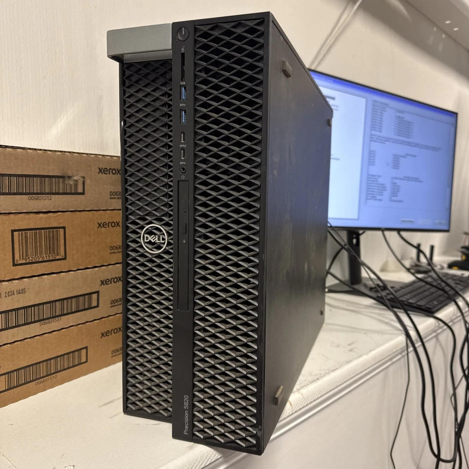 Dell Precision T5820 PC Workstation W-2102 XEON, 16GB PC4 RAM NO SSD NO HDD - Image 1 of 4
