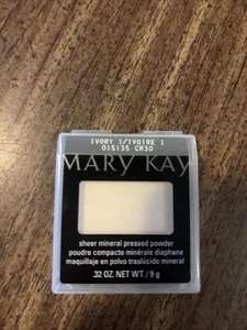 Mary Kay Elfenbein 1 schieres Mineral gepresstes Pulver 0,32 Unzen #015135 NEU Schnellversender - Bild 1 von 2