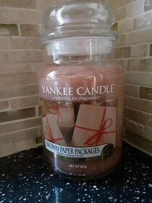 Yankee Candle Large Jar (Brown Paper Packages) Gift Wrapped - Image 1 of 4