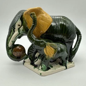 Chinese Tang Sancai Porcelain Elephant Statue Pottery animal sculpture - Picture 1 of 21