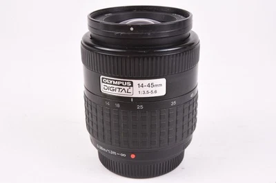 Olympus 14-45mm f/3.5-5.6 Wide Angle Zoom Digital Camera Lens 4/3 Mount #T-73345 - Image 1 of 4