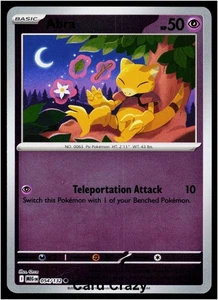Abra 054/132 Reverse Holo - ME01: Mega Evolution Pokemon (NM) - Picture 1 of 1