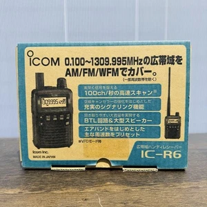 ICOM IC R6 Wideband Handheld Receiver Scanner Japan Model with Accessories - Zdjęcie 1 z 9