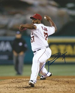 **GFA Los Angeles Angels *JEROME WILLIAMS* Signed 8x10 Photo COA** - Picture 1 of 1